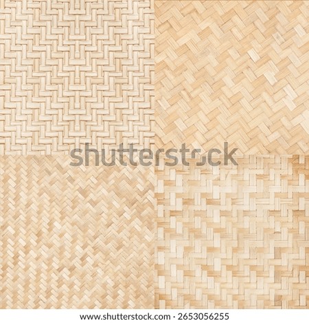 close up woven bamboo pattern