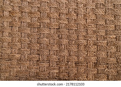 Close Up Of Woven Twine Texture