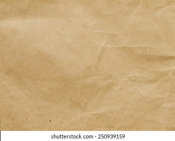 Close Up Of Wrinkle Brown Bag Texture