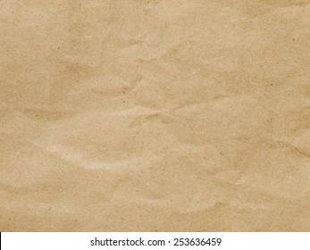 Close Up Of Wrinkle Brown Bag Texture