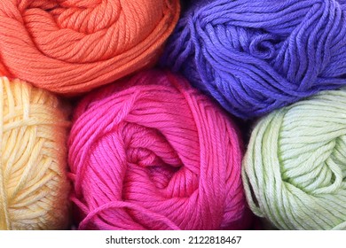 Close Yarn Five Different Colors Stock Photo 2122818467 | Shutterstock