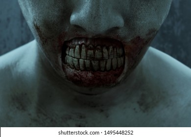 Close Up Of Zombie Mouth