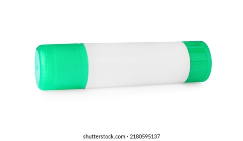 Closed Blank Glue Stick Isolated On White