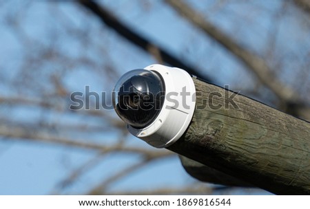 closed circuit security camera is mounted to watch your activties
