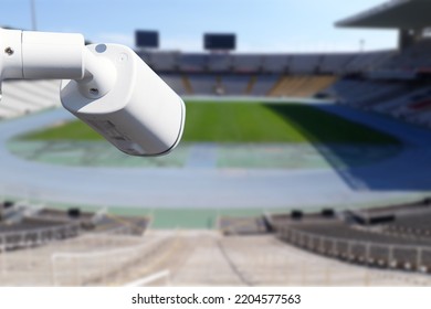 Closed Circuit Television Or Cctv Security System Observation At Stadium