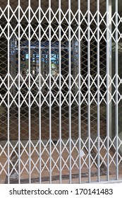 Closed Expanding Security Gate Bank Stock Photo 170141483 | Shutterstock