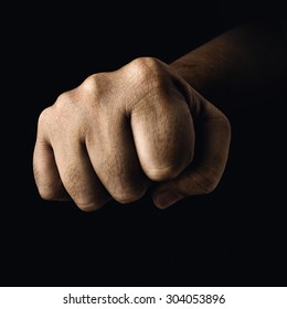 Closed Fist In A Concept Of Fight Sports.