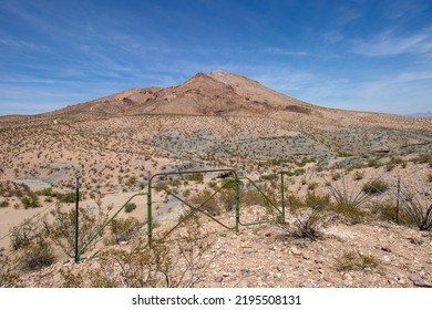 closed gate at Picacho Peak in Las Cruces, New Mexico