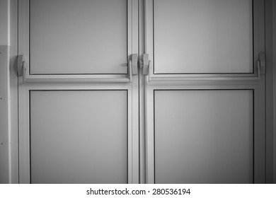 Closed Hospital Doors To The Operation Theater