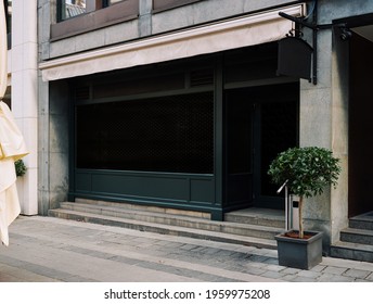 Closed shop front