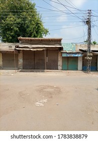 Closed Market Due To Corona Virus Lockdown - Mian Channu , Punjab , Pakistan - Jul 2020