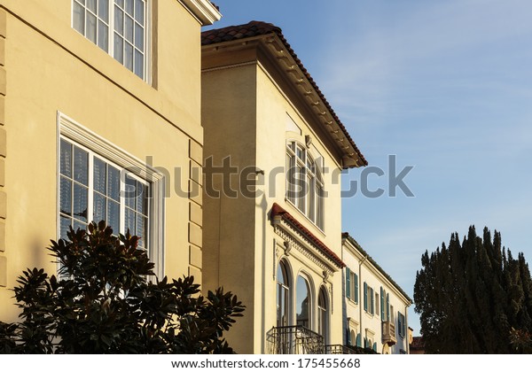 Closed Ornate Wood Door Upscale Home Stock Photo Edit Now 175455668