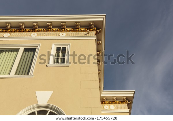 Closed Ornate Wood Door Upscale Home Stock Photo Edit Now 175455728