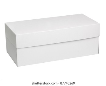 plain white shoe box