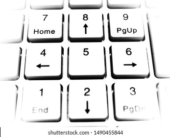 Closed up shot of computer keyboard.
