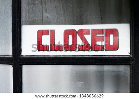 Similar – Image, Stock Photo Closed today