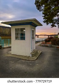 Closed Ticket Selling Booth By The River