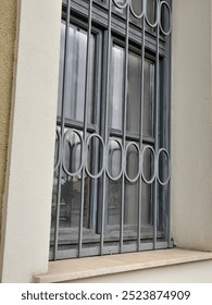 Closed window with shutter outside