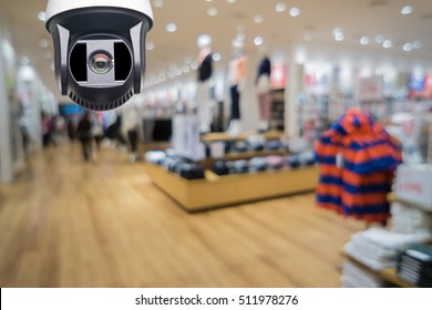 Closed-circuit television,Security CCTV camera or surveillance system in office building shopping mall ,use video  transmit a signal to a specific place
