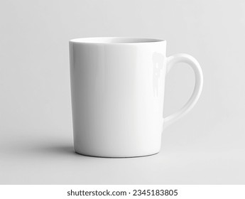 2 Blank Coffee Mugs Mockup Stock Photo - Download Image Now - Mug, White  Color, Cup - iStock