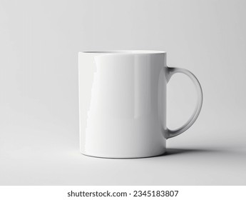 A Closed-Up Shot of A Blank Coffee Mug Mock-Up
