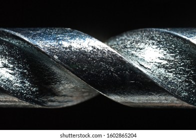 closep of a metal drillbit