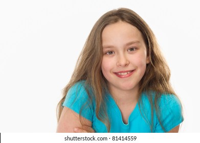 Closeup 10 Year Old Girl Smiling Stock Photo 81414559 | Shutterstock