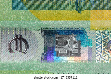 closeup of 100 euro banknote - Shutterstock ID 1746359111