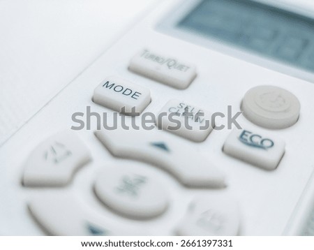 Close-up of an AC Remote and the 