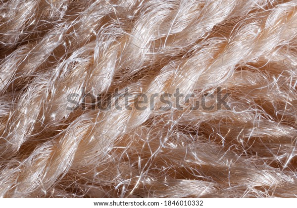 Closeup of Acrylic wool fiber\
yarn