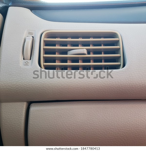 Closeup air vent in the\
vehicle
