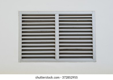 closeup airvent on the wall of building - Shutterstock ID 372852955