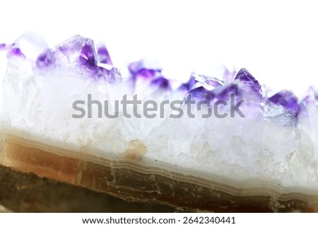 Close-up of an amethyst Crystal.
