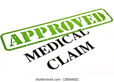 A Close-up Of An APPROVED Medical Claim.