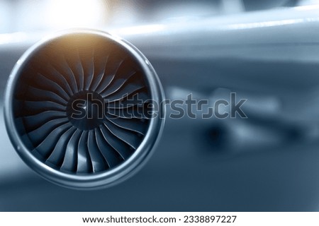Closeup of areoplane model engine