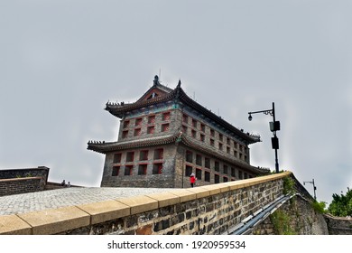 Close-up of the Arrow Tower of Shanhaiguan on the Great Wall of China - Powered by Shutterstock