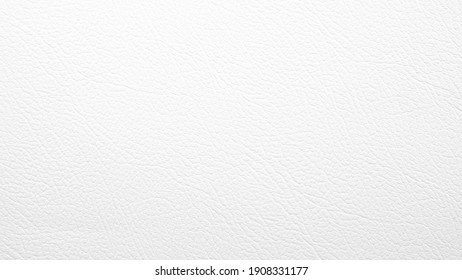 Closeup artificial leather white color for texture background.  top view.