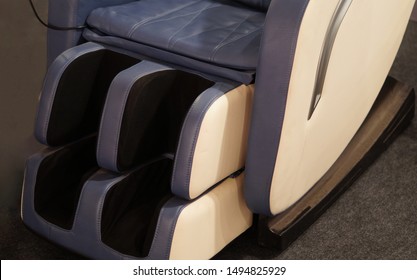 Closeup Of Automatic Electrically Operated Massage Chair                              