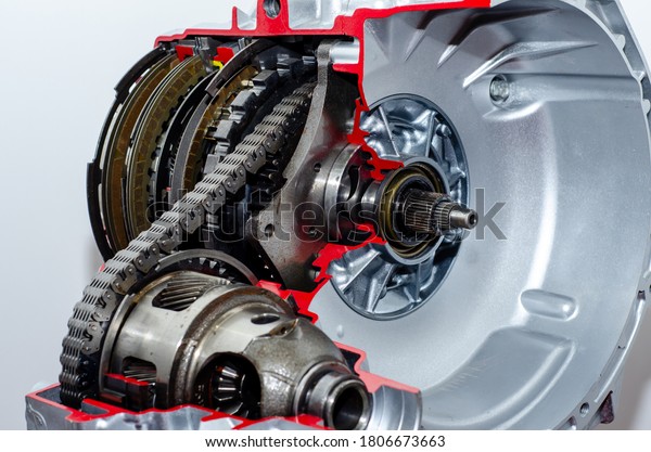 Close-up of
automatic transmission cross
section.