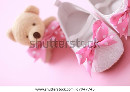 close-up of baby shoes