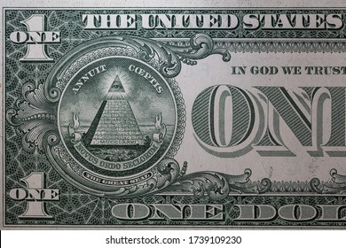 American Dollars Close Mysteries On Back Stock Photo (Edit Now) 1934434124