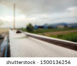 Close-up bare copper and cable saddle of lightning protection on roof top