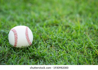 close-up baseball on the infield, sport concept