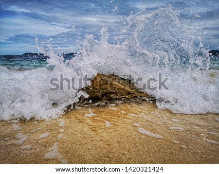 Similar – The Bath II Waves Ocean