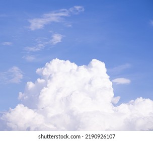 Close-up beautiful white clouds on the blue sky background sky, Bright and enjoy your eye with the sky refreshing in Thailand. Concept cloud blue sky background, wallpaper for your design. - Shutterstock ID 2190926107