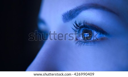 Similar – blue eyeLight Glass eye