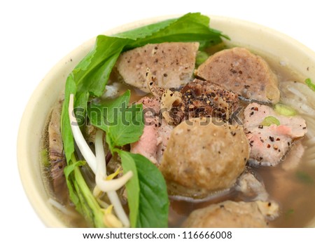 Similar – Image, Stock Photo Asian noodle soup preparation