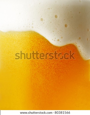 Closeup of beer