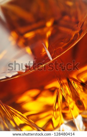closeup of beverage cognac background