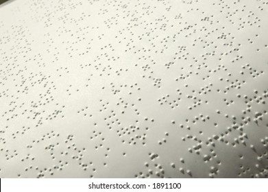 Closeup Of A Bible Written In Braille